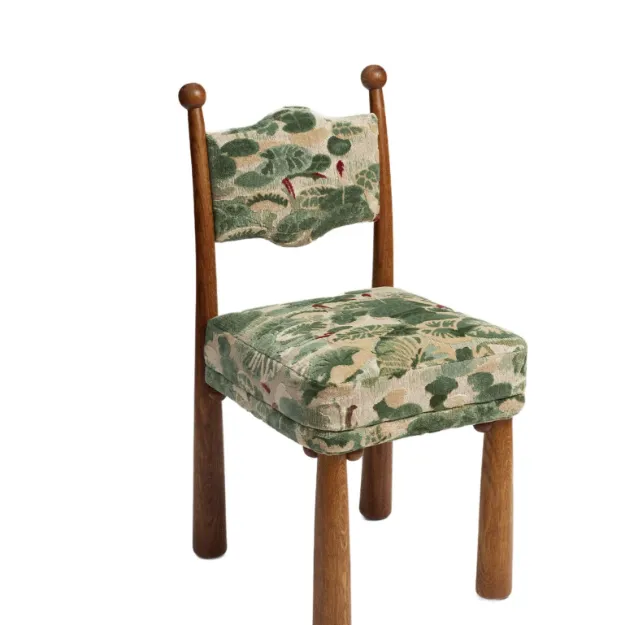 A chair with a distinctive design